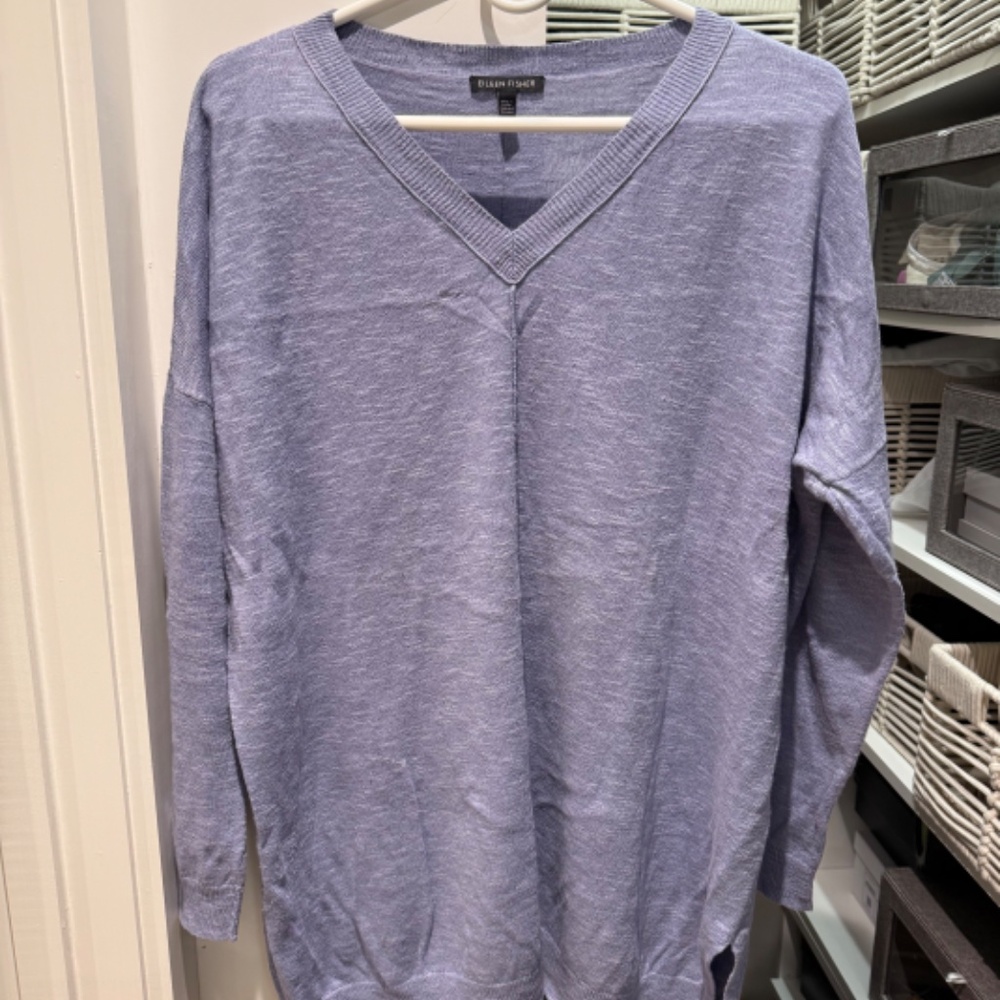 Eileen Fisher linen/cotton tunic top